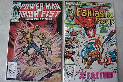 Buy 2 X OLD MARVEL COMICS FANTASTIC FOUR No 250 / POWER MAN AND IRON FIST No 100 • 4.95£