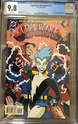Buy Superman Adventures 5 (1997) CGC 9.8 1st Appearance Of Livewire DC • 239.85£