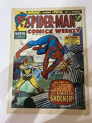Buy Marvel Comics Spiderman Comics Weekly ‘Action… #40 Nov 17 1973 • 5£