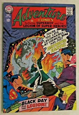 Buy Dc Comics - Adventure Comics - #363 -1967 - Superboy & The Legion Of Superheroes • 6.40£