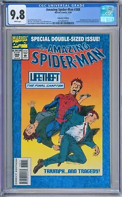 Buy Amazing Spider-Man 388 CGC Graded 9.8 NM/MT Marvel Comics 1994 • 47.38£