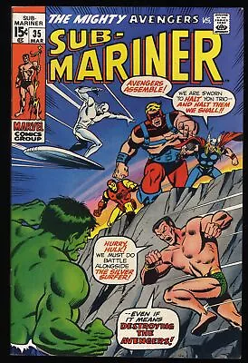 Buy Sub-Mariner #35 VF 8.0 2nd Appearance Defenders! Sub-Mariner! Marvel 1971 • 63.16£