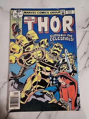 Buy 💥The Mighty Thor #283:  Suddenly... The Celestials!  Marvel 1979 • 4.74£