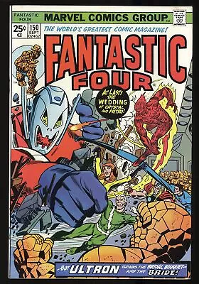 Buy Fantastic Four #150 NM 9.4 Wedding Of Crystal And Quicksilver! Marvel 1974 • 57.91£