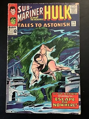 Buy Tales To Astonish #71 Sa Comic Book Lot Stan Lee Gene Colon Hulk Sub Mariner • 13.40£