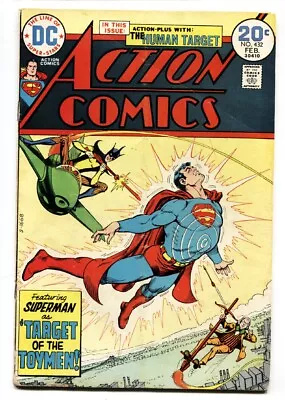 Buy ACTION COMICS #432 1974-SUPERMAN-Bronze Age FN • 20.14£