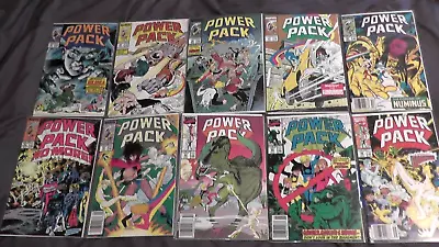 Buy 1988 Power Pack Lot Of 10 Marvel Comics #38-41 & 51-56 Spider-man Galactus X-men • 31.62£