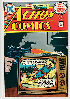 Buy Action Comics #442 - 1974 - Vintage DC 20¢ - Batman Superman Joker Wonder Woman • 0.99£