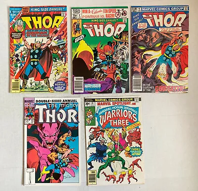 Buy Thor Annual Lot #6, 9, 10 & 13 JOHN BUSCEMA, MEPHISTO Marvel 1977-1985 +more! • 11.08£