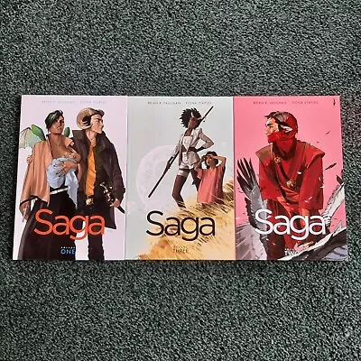 Buy Saga Volumes 1-3 - Brian K Vaughan & Fiona Staples • 20£