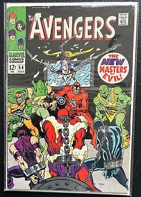 Buy Avengers #54 Silver Age Marvel Comics 1968 KEY Masters Of Evil Appearance • 11.82£