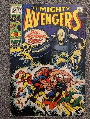 Buy Marvel Comics Avengers 67 Silver Age 1969 Ultron Appearance • 14.98£