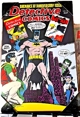 Buy Batman: Detective Comics 30th Anniversary Issue # 387 Wooden Wall Plaque • 28.37£
