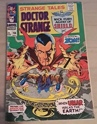 Buy Strange Tales #156 Steranko Nick Fury Art 1967 Bagged/boarded Free Uk P&p. Fr/gd • 8.99£
