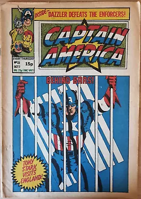 Buy Captain America #33 Marvel Comics UK 1981 Dazzler, Thor, Iron Man • 4£