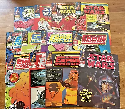 Buy 12 Marvel Star Wars Weekly & Empire Strikes Back Comics - Bundle Inc #158 & 166 • 32£