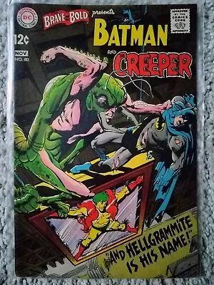Buy BRAVE AND THE BOLD #80, Nov 1968. Neal Adams. Creeper. Near-mint-minus Condition • 71.14£