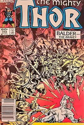Buy The Mighty Thor #344 Balder The Brave? 1st App Maliketh 1984 Marvel Comics • 8.66£