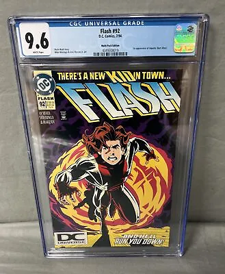 Buy Flash #92 CGC 9.6 1st Appearance Of Impulse Multi-Pack Edition DC Logo Variant • 118.25£
