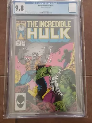 Buy Incredible Hulk 332 Cgc 9.8 Todd McFarlane Art Marvel 1987  • 213.37£