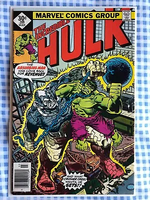Buy Incredible Hulk 209 (1977) Absorbing Man, Doc Samson App, Cents. Whitman Variant • 6.99£