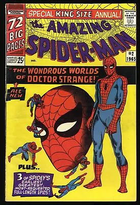 Buy Amazing Spider-Man Annual #2 FN- 5.5 Dr. Strange Appearance! Marvel 1965 • 97.24£