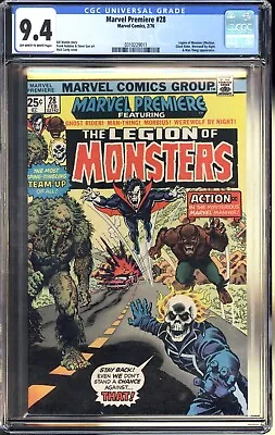 Buy Marvel Premiere #28 (1972) CGC 9.4 Legion Of Monsters! Morbius! • 663.53£