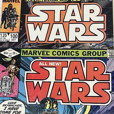 Buy Star Wars Volume 1 #63 Double Sized Issue 100th Issue 1982, 1985 Jo Duffy Marvel • 15.18£