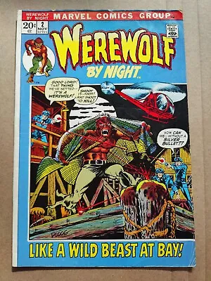 Buy Marvel Comics Werewolf By Night 2 Nice VG Low Grade Mike Ploog Art 1972 • 15.19£