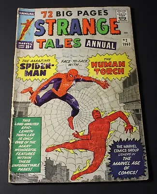 Buy Strange Tales Annual #2 1963 Marvel 72 Big Pages Spider-man Human Torch • 149.80£