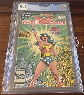Buy Wonder Woman #329 (DC, 1986) CGC 9.2 White Pages Last Issue Crisis Crossover SB • 58.70£
