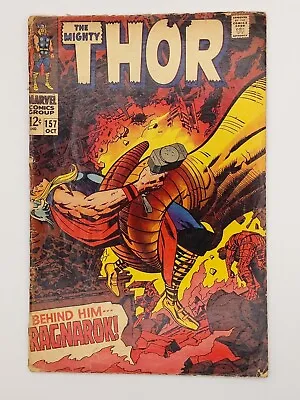 Buy The Mighty Thor #157 - Jack Kirby Cover Art.  - Good Condition • 6.75£