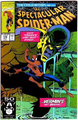 Buy Spectacular Spider-Man #178 1st Dr Kafka (1991) Vf • 3.16£
