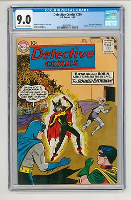 Buy Detective Comics #286 CGC 9.0 VF-NM Batman And Batwoman Vs Star-Man • 449£
