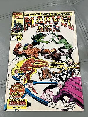 Buy Marvel Age #46 News Magazine 25th Anniversary X-Men Vs Fantastic Four - 1986 • 7.86£
