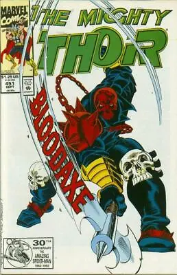 Buy Thor (1962) # 451 (9.0-VFNM) Bloodaxe 1992 • 4.95£