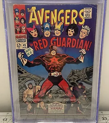 Buy Avengers #43 1st App Red Guardian 🔑 Black Widow Movie 🍿 Cgc 4.5 Vg+ 1967 Mcu • 59.29£