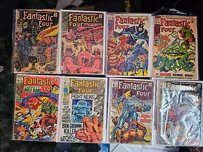 Buy Fantastic Four Comic Book Lot Of (8) Low Grade Readers #s 80-94 Keys • 55.30£