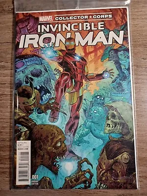 Buy Invincible Iron Man #1 Collector Corps #1 Sealed NM Marvel Comics C143 • 2.80£