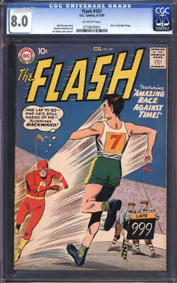Buy Flash #107 Cgc 8.0 Ow Pages // Part 2 Of Grodd Trilogy Dc Comics 1959 • 1,934.84£