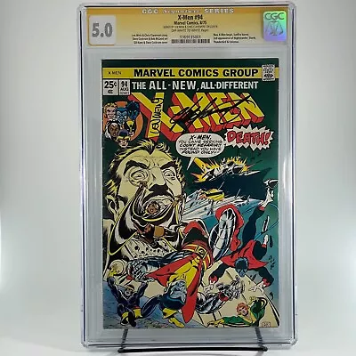 Buy X-MEN #94 CGC 5.0 SS Chris Claremont & Len Wein - New X-Men Begin - Wolverine • 718.77£