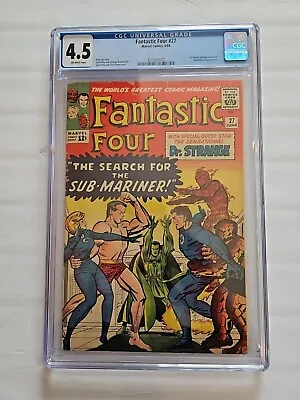 Buy Fantastic Four 27 (CGC 4.5) 1st Doctor Strange X-over Sub-Mariner App Kirby  • 145.97£