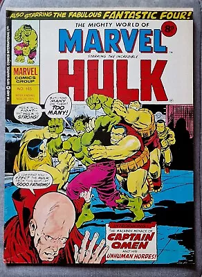 Buy The Mighty World Of Marvel #165: Hulk Comic / Marvel 1975 / Very Fine Condition+ • 5.45£
