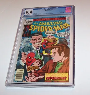 Buy Amazing Spiderman #169 - Marvel 1977 Bronze Age Issue - CGC NM 9.4 • 99.30£