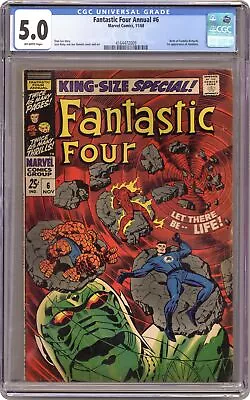 Buy Fantastic Four Annual #6 CGC 5.0 1968 4164472009 1st App. Franklin Richards • 155.22£