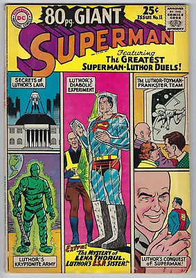 Buy 80 Page Giant Magazine 11 Superman 1965 VG/F 5.0 Greatest Superman-Luthor Duels • 23.71£
