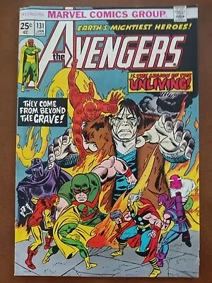 Buy Avengers #131 (1974) MVS Intact 1st Legion Of Unliving; 3rd App. Wonder Man FN • 11.81£
