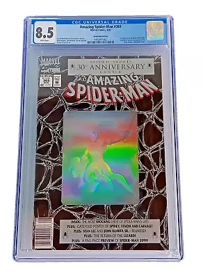 Buy Amazing Spider-Man #365 CGC 8.5 WP Newsstand Ed. 8/1992 • 38.60£