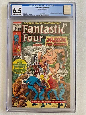 Buy Fantastic Four #102 CGC 6.5 1970 - Sub-Mariner And Magneto Appearance • 110.42£