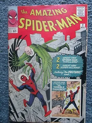 Buy 1963 Amazing Spider-man #2 Marvel Comic Book-Decent Shape • 1,599.03£